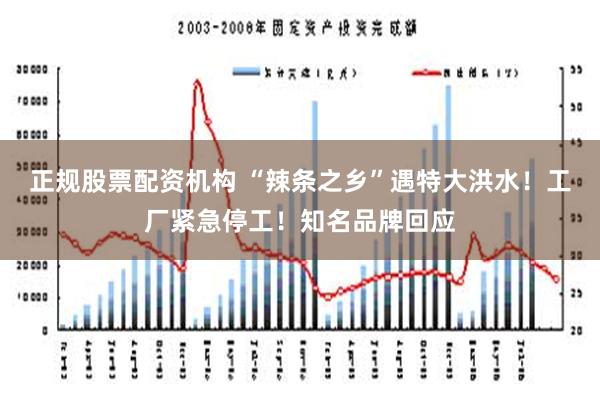 正规股票配资机构 “辣条之乡”遇特大洪水！工厂紧急停工！知名品牌回应