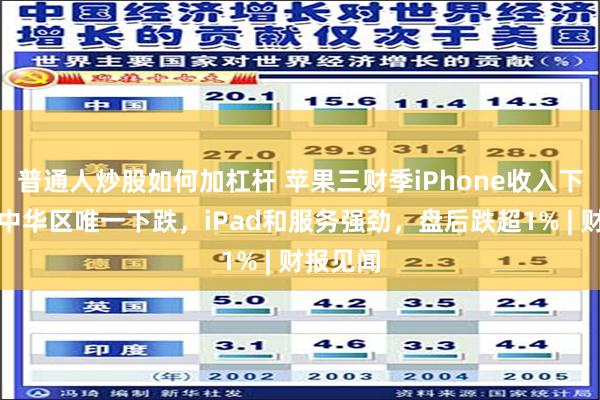 普通人炒股如何加杠杆 苹果三财季iPhone收入下滑，大中华区唯一下跌，iPad和服务强劲，盘后跌超1% | 财报见闻