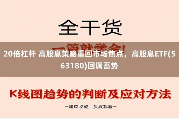 20倍杠杆 高股息策略重回市场焦点，高股息ETF(563180)回调蓄势