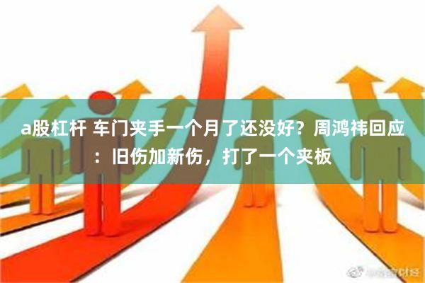 a股杠杆 车门夹手一个月了还没好？周鸿祎回应：旧伤加新伤，打了一个夹板