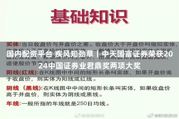 国内配资平台 疾风知劲草丨中天国富证券荣获2024中国证券业君鼎奖两项大奖