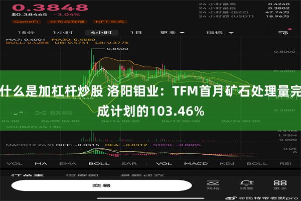 什么是加杠杆炒股 洛阳钼业：TFM首月矿石处理量完成计划的103.46%